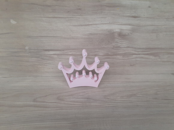 Coroa Em Mdf Com Aplicação De Strass Ou Pérola - 10 Cm
