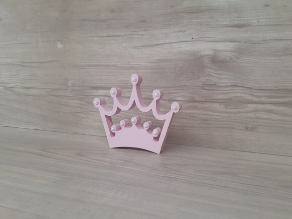 Coroa Em Mdf Com Aplicação De Strass Ou Pérola - 10 Cm
