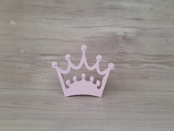 Coroa Em Mdf Com Aplicação De Strass Ou Pérola - 10 Cm