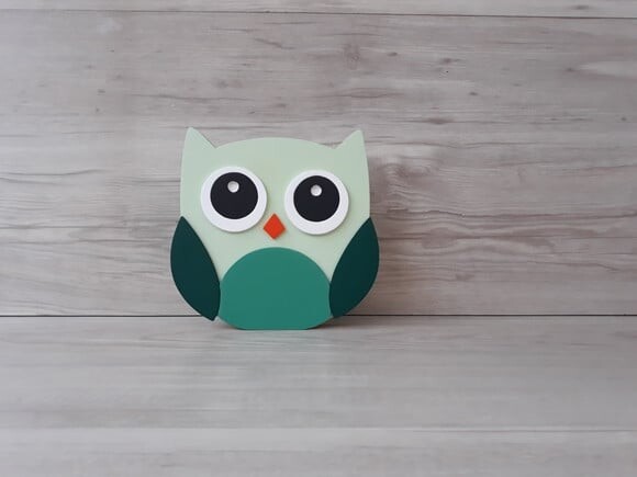 Coruja de mesa em MDF - Decoração Infantil - 8 cm