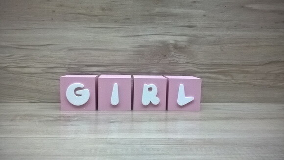 Cubos Chá de Revelação GIRL - 6 x 6 x 6 cm