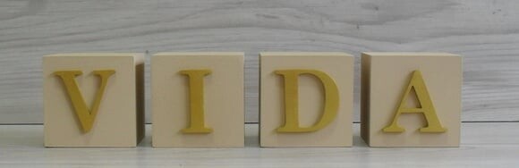 Cubos Decorativos VIDA - 6 x6 x 6 cm