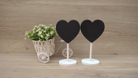 Duo Lousa de Mesa Coração