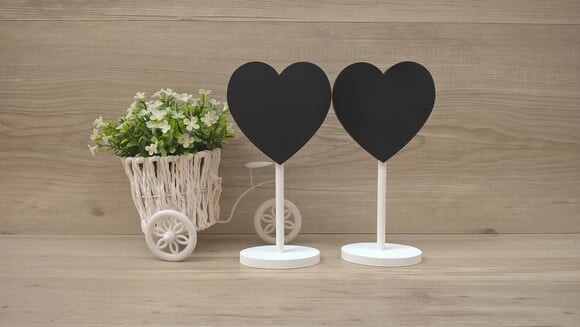Duo Lousa de Mesa Coração