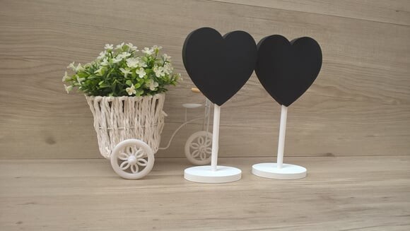 Duo Lousa de Mesa Coração
