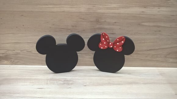 Duo Lousa de mesa Mickey e Minnie