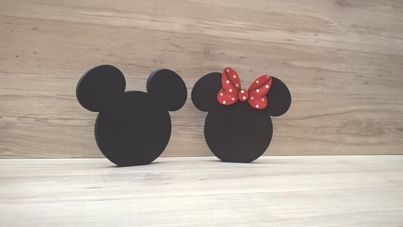 Duo Lousa de mesa Mickey e Minnie