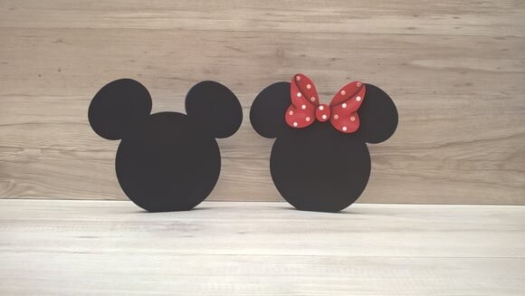 Duo Lousa de mesa Mickey e Minnie