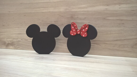 Duo Lousa de mesa Mickey e Minnie