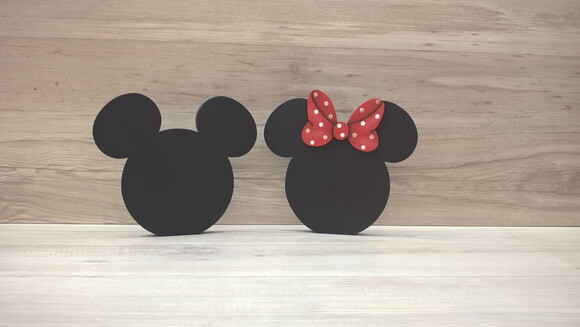 Duo Lousa de mesa Mickey e Minnie