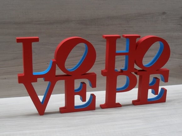 Duo Love e Hope NY Cor Original - 15 cm