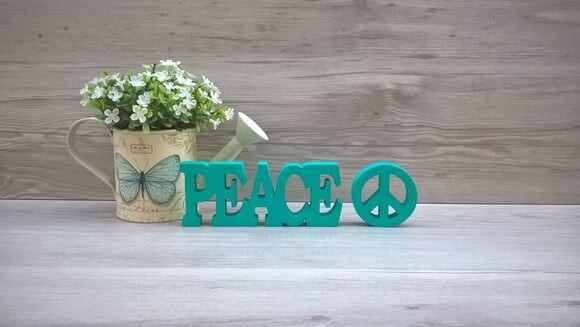 Duo Palavra PEACE - linha BK + miniatura