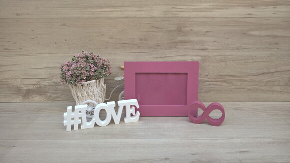 Duo Porta retrato + #LOVE infinito