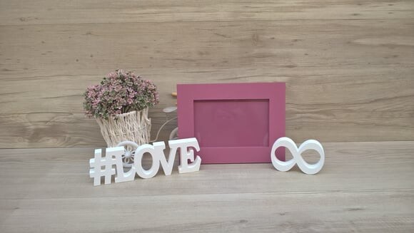 Duo Porta retrato + #LOVE infinito