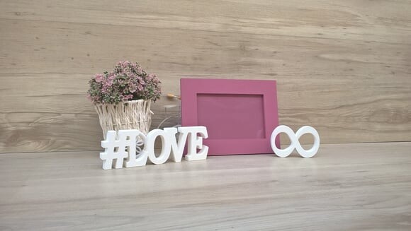 Duo Porta retrato + #LOVE infinito