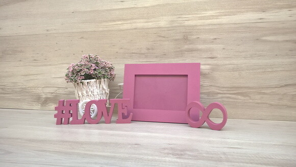 Duo Porta retrato + #LOVE infinito