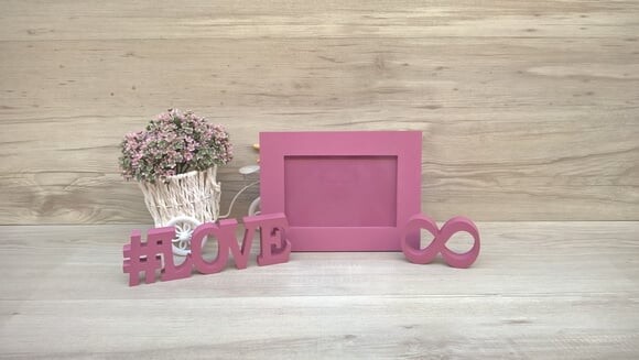 Duo Porta retrato + #LOVE infinito