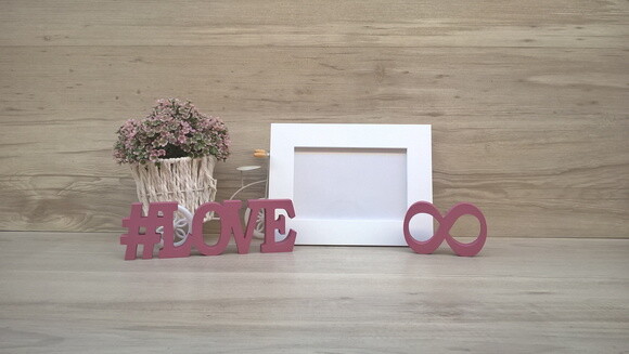 Duo Porta retrato + #LOVE infinito