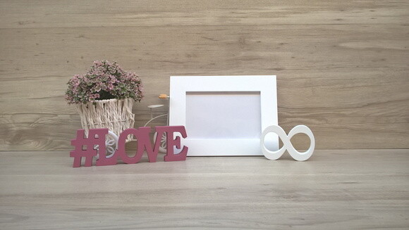Duo Porta retrato + #LOVE infinito