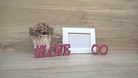 Duo Porta retrato + #LOVE infinito