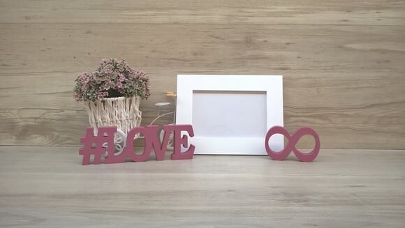 Duo Porta retrato + #LOVE infinito