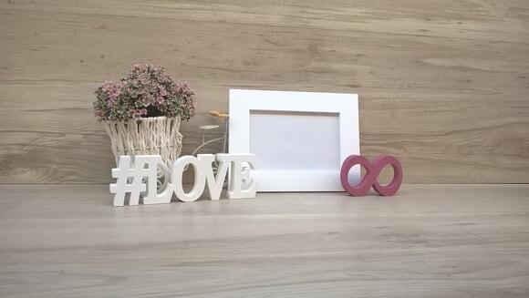 Duo Porta retrato + #LOVE infinito