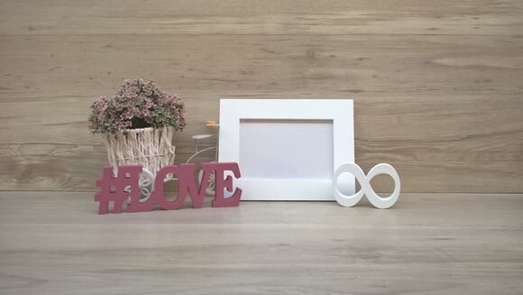 Duo Porta retrato + #LOVE infinito