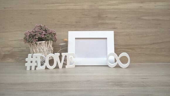 Duo Porta retrato + #LOVE infinito