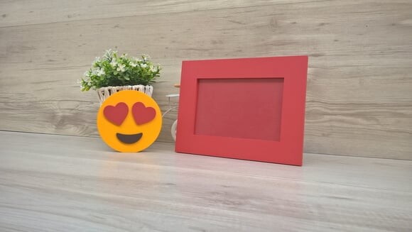 Duo Porta retrato + Emoji Apaixonado