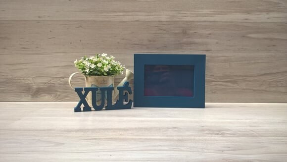 Duo Porta retrato + Palavra linha BK personalizada