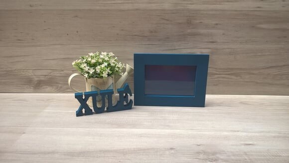 Duo Porta retrato + Palavra linha BK personalizada