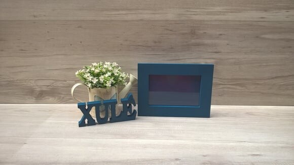 Duo Porta retrato + Palavra linha BK personalizada