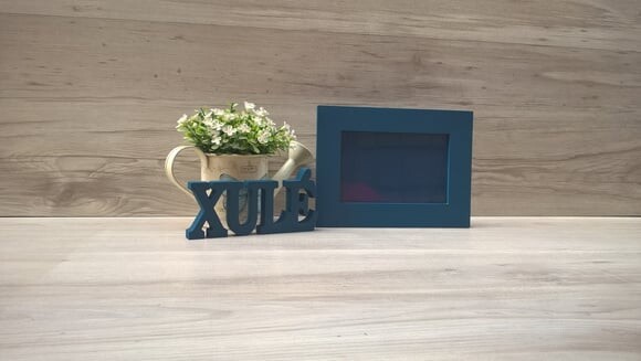 Duo Porta retrato + Palavra linha BK personalizada