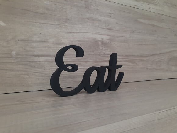 Eat - Palavra De Mesa Em Mdf