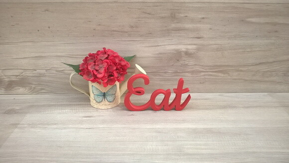 Eat - palavra de mesa em mdf