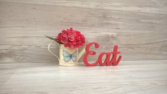Eat - palavra de mesa em mdf