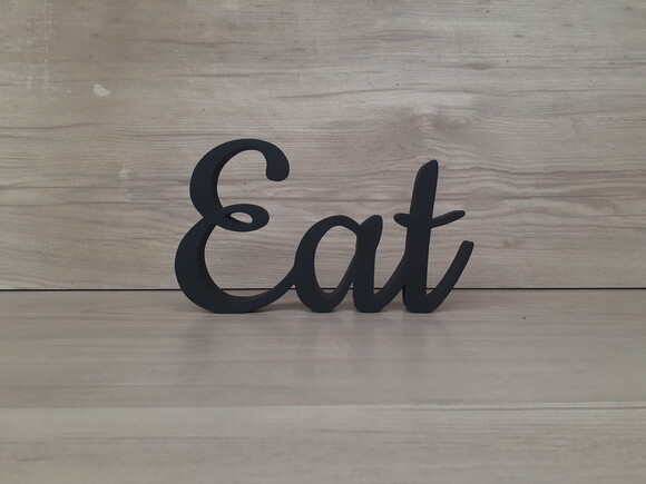 Eat - Palavra De Mesa Em Mdf