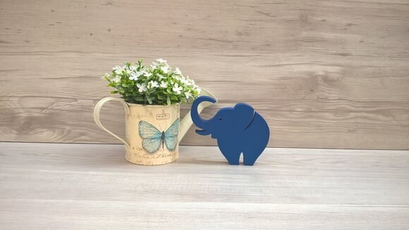 Elefante de mesa em MDF - Decoração Infantil - 10 cm