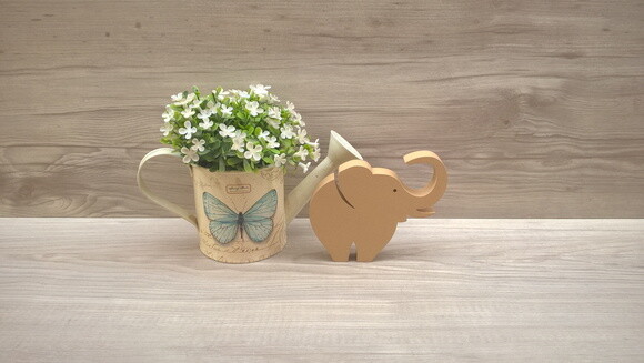 Elefante de mesa em MDF - Decoração Infantil - 10 cm