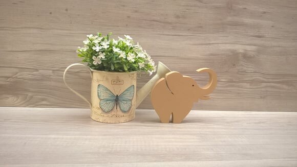 Elefante de mesa em MDF - Decoração Infantil - 10 cm