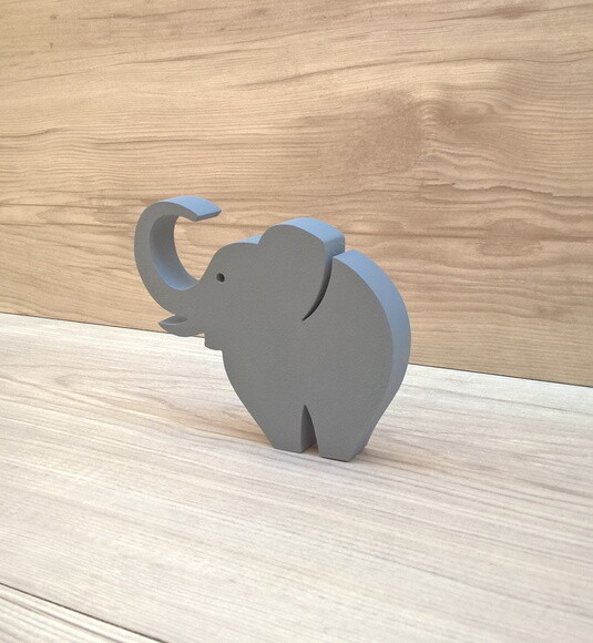 Elefante de mesa em MDF - Decoração Infantil - 10 cm
