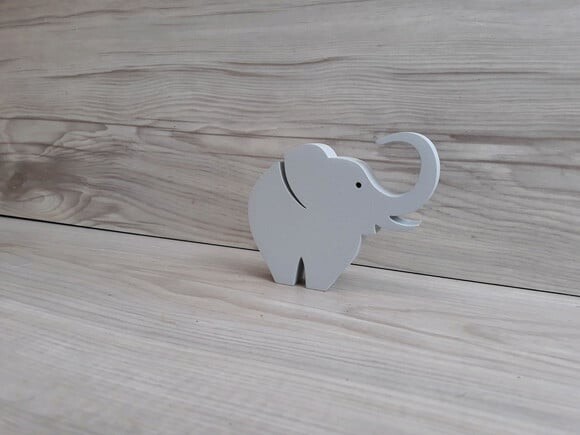 Elefante de mesa em MDF - Decoração Infantil - 8 cm