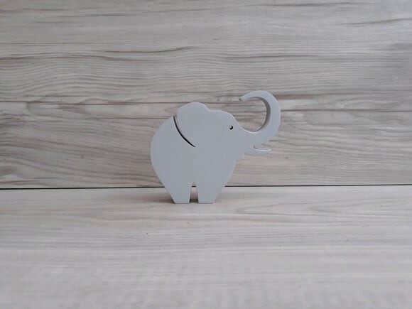 Elefante de mesa em MDF - Decoração Infantil - 8 cm