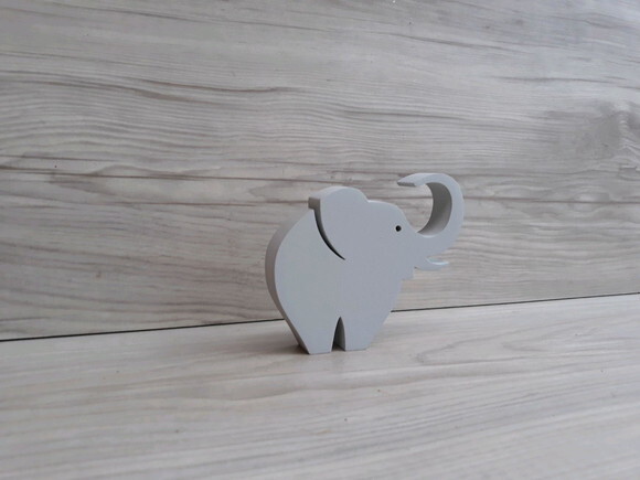 Elefante de mesa em MDF - Decoração Infantil - 8 cm