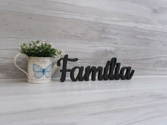 Família - Linha Ck - Palavra de Mesa em mdf