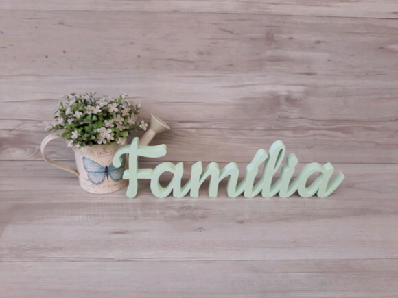 Família - Linha Ck - Palavra de Mesa em mdf