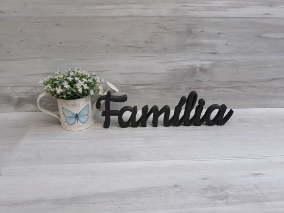 Família - Linha Ck - Palavra de Mesa em mdf