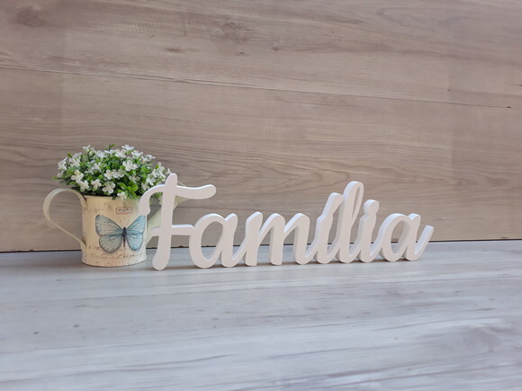 Família - Linha Ck - Palavra de Mesa em mdf