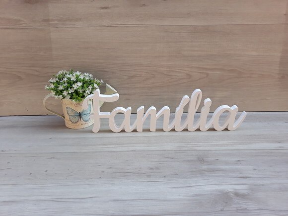 Família - Linha Ck - Palavra de Mesa em mdf