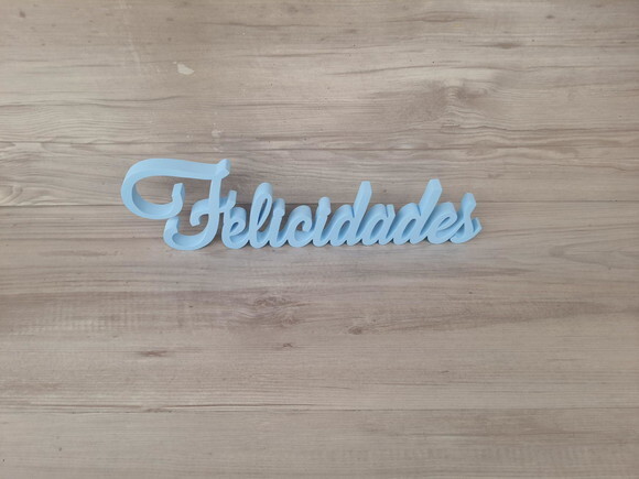 Felicidades - Palavra Decorativa de Mesa - Linha Ls
